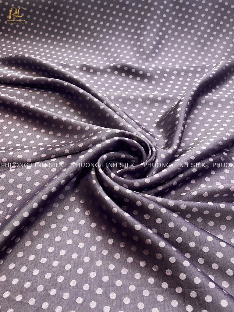 VẢI LỤA SATIN TƠ TẰM HOA BI