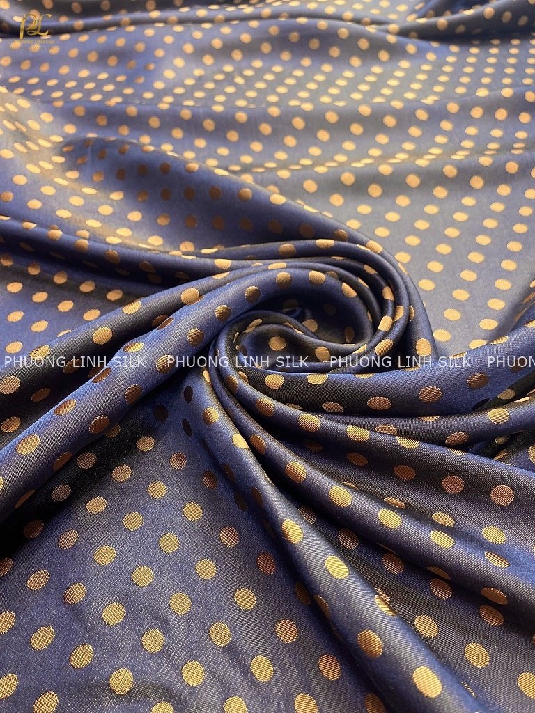 VẢI LỤA SATIN TƠ TẰM HOA BI