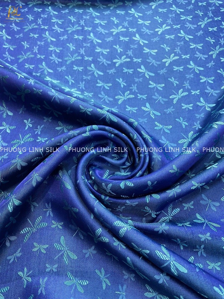 VẢI LỤA TƠ TẰM SATIN CHUỒN CHUỒN MÀU CỔ VỊT