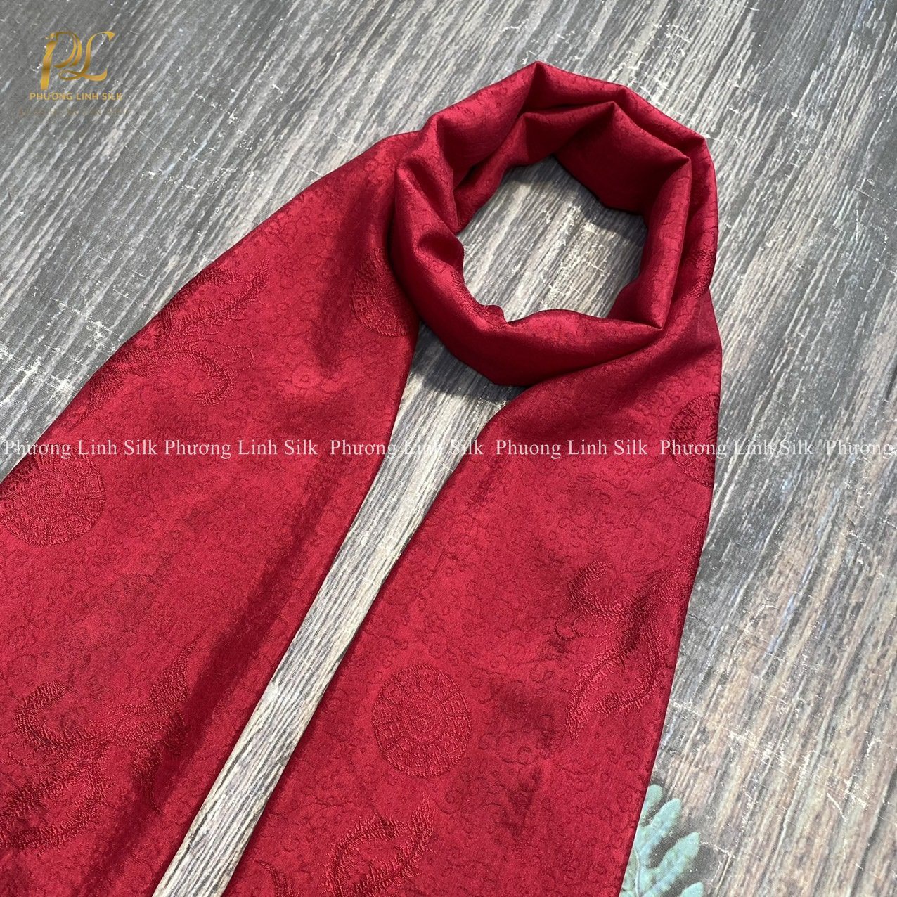 KHĂN LỤA VÂN CỔ TRUYỀN 100% TƠ TẰM