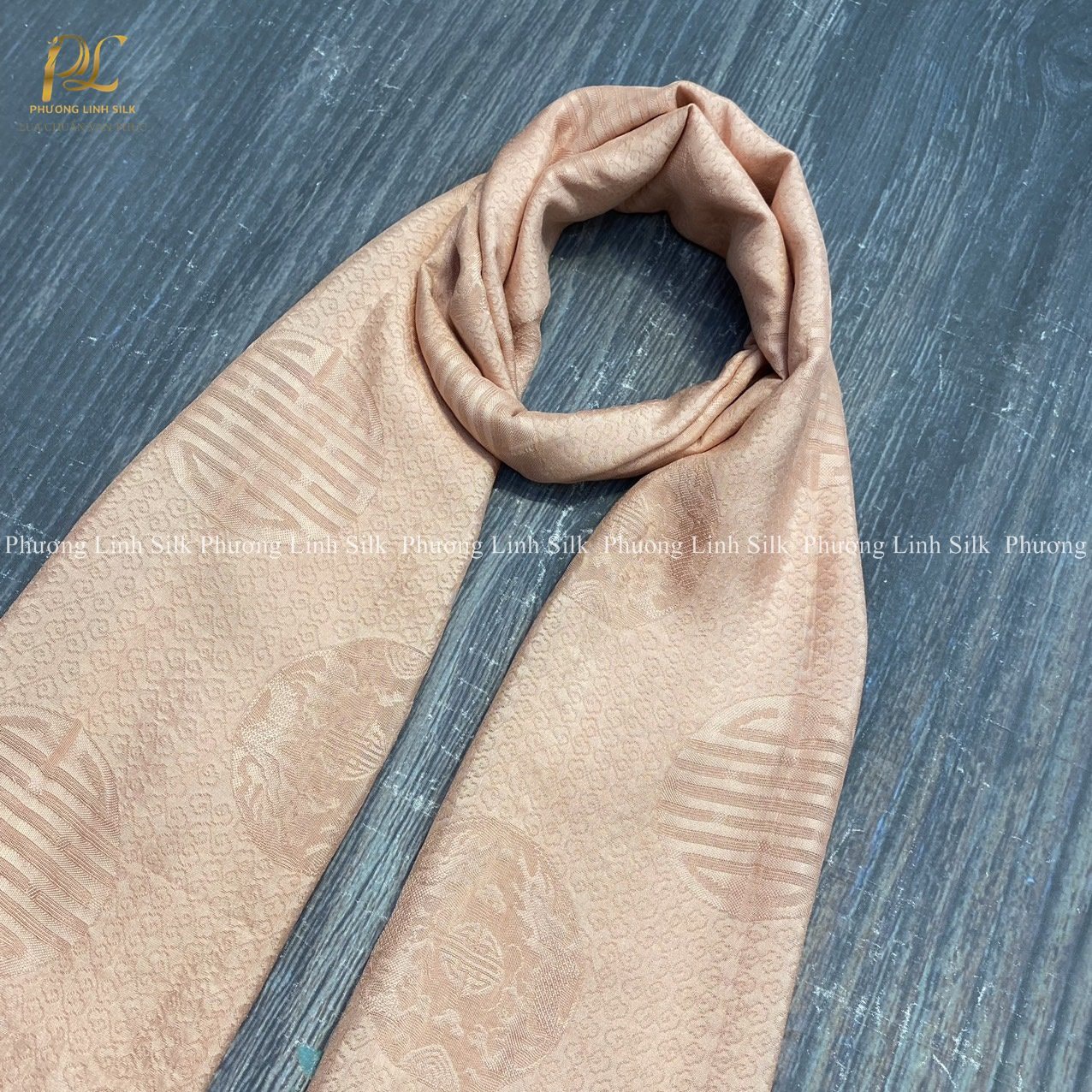 KHĂN LỤA VÂN CỔ TRUYỀN 100% TƠ TẰM