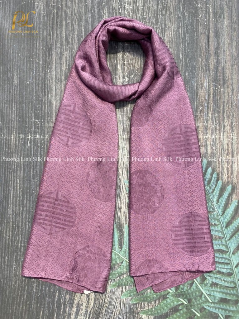 KHĂN LỤA VÂN CỔ TRUYỀN 100% TƠ TẰM