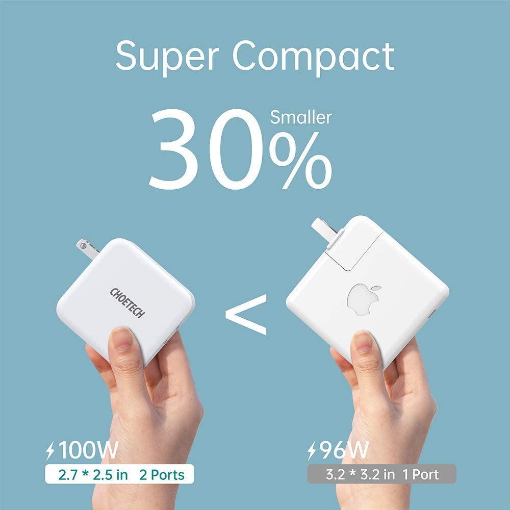 Adapter Củ Sạc Điện Thoại Laptop 100W CHOETECH PD6008 GaN PD 100W - 145 Bạch Đằng, Phường Tân Sơn Hòa, Thành Phố Hồ Chí Minh (145 Bạch Đằng Phường 02, Tân Bình, Hồ Chí Minh)