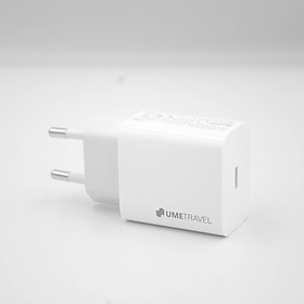 Củ Sạc Adapter 1 Cổng Type C PD 20W Umetravel A6 - Hàng Chính Hãng - Trắng