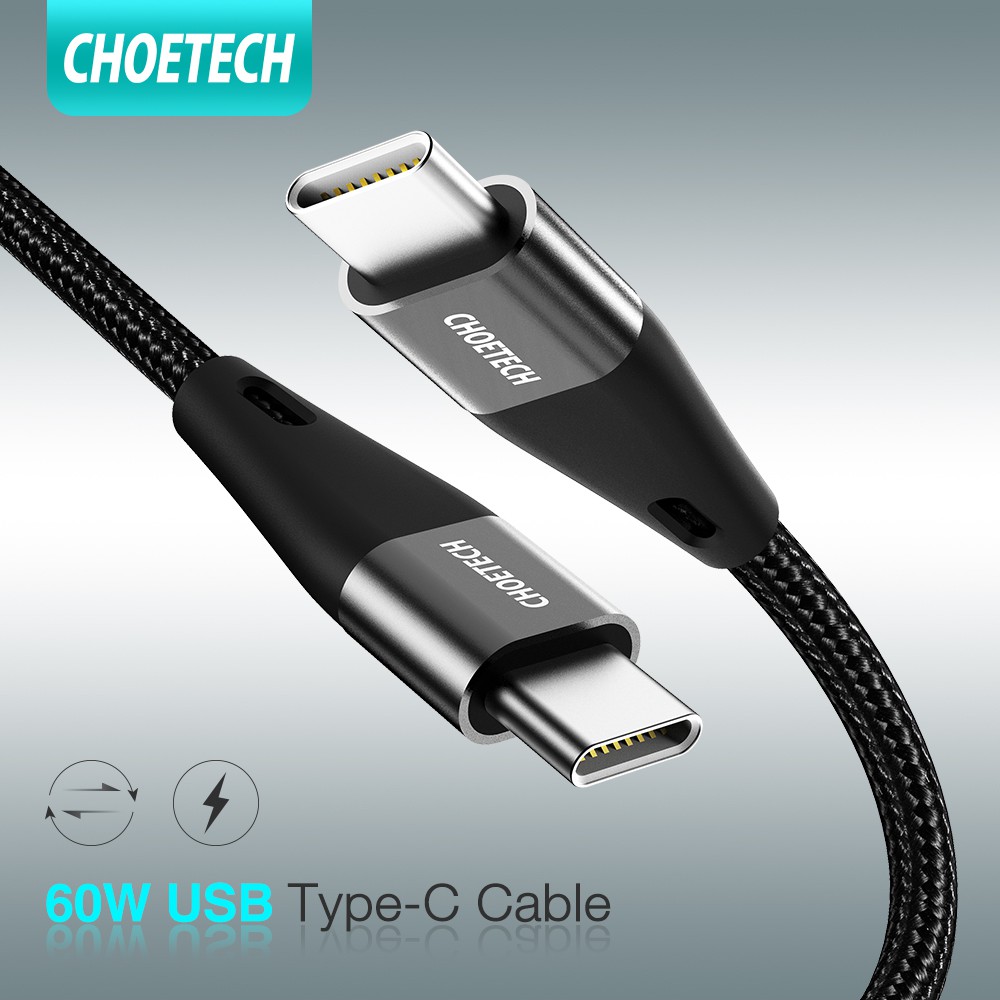 Dây Cáp Sạc Nhanh USB Type C To Type C 60W Dài 1.2M CHOETECH XCC-1003 - Hàng Chính Hãng