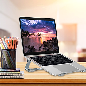 Giá Đỡ Tản Nhiệt Dành Dành Cho Laptop Macbook Từ 9 Đến 17 Inch Khung Nhôm Cao Cấp CHOETECH H033 - Hàng Chính Hãng