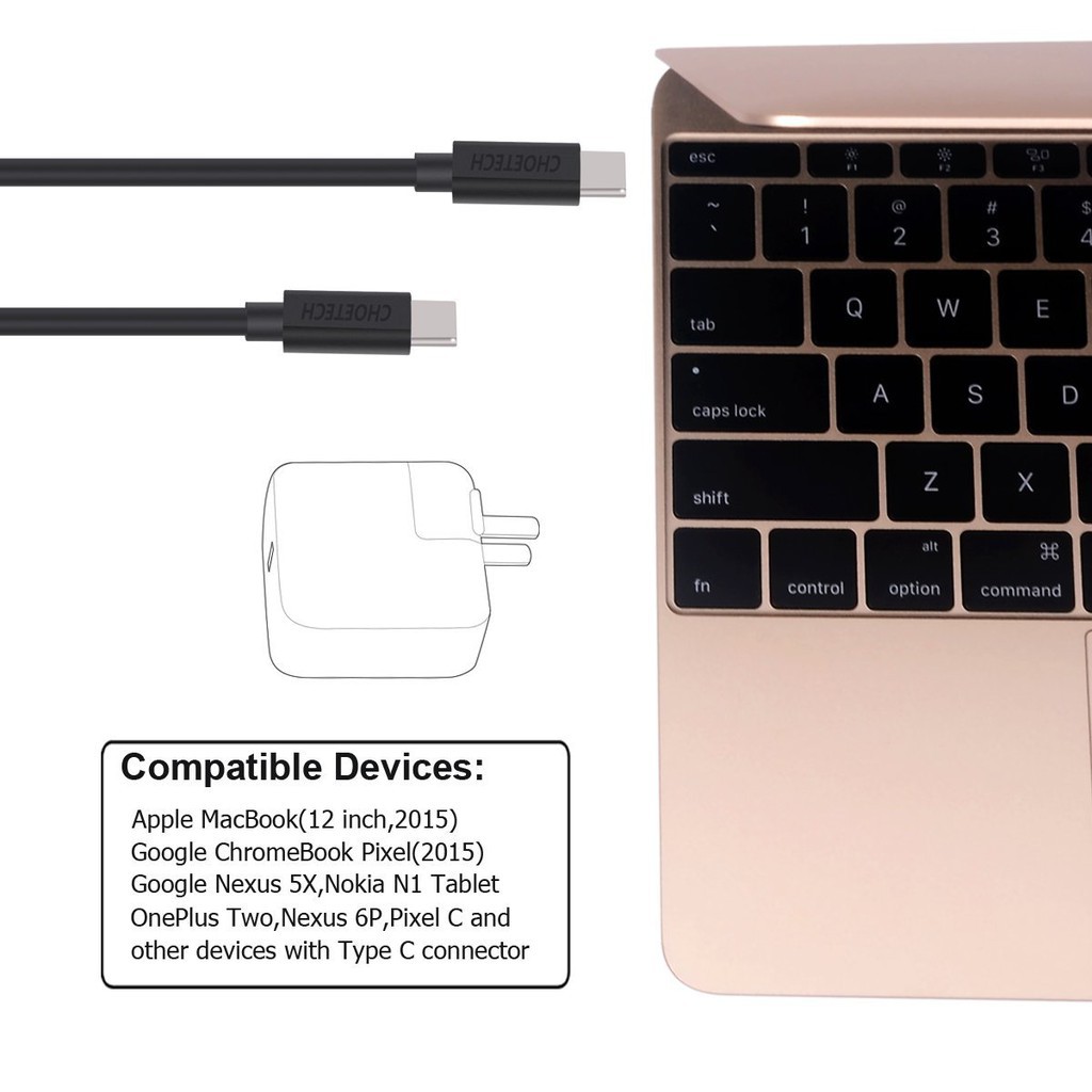 Dây Cáp Sạc Điện Thoại USB Type C To Type C 30W Dài 1M CHOETECH CC0002-V2 - Hàng Chính Hãng