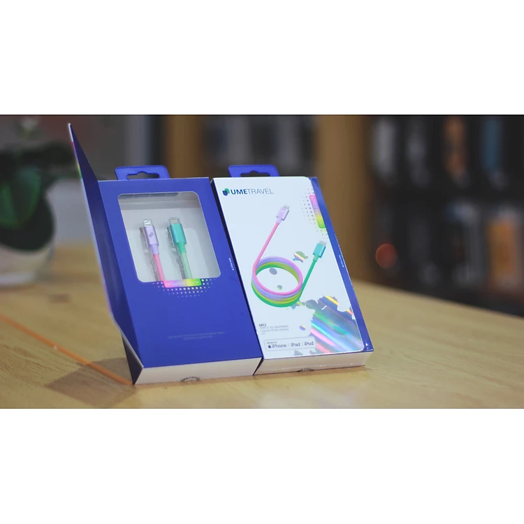 Cáp Type C - Lightning 1m Umetravel MF2 - Cầu vồng