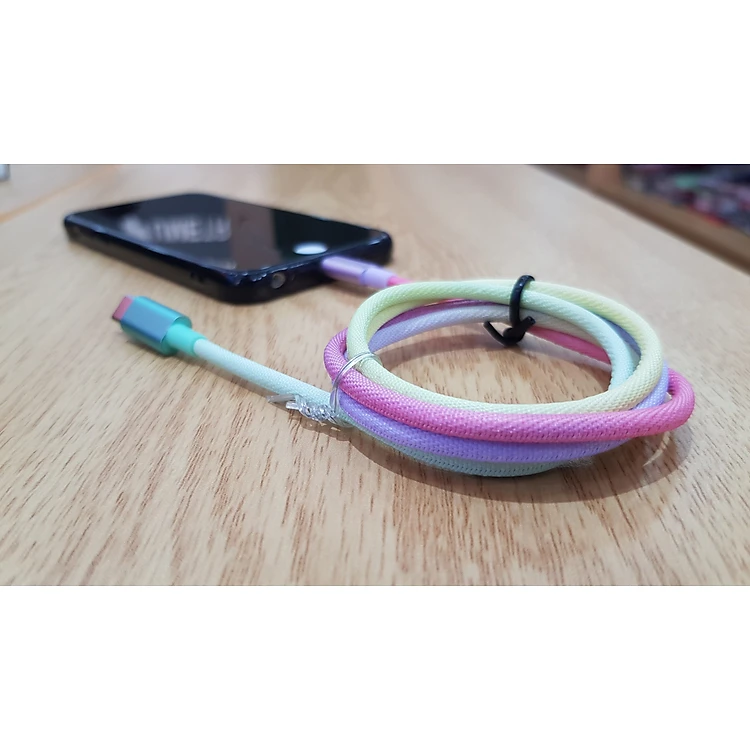 Cáp Type C - Lightning 1m Umetravel MF2 - Cầu vồng