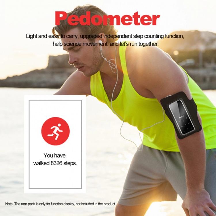 Máy nghe nhạc thể thao Bluetooth, HiFi Ruizu X16 - 4G - Hàng chính hãng