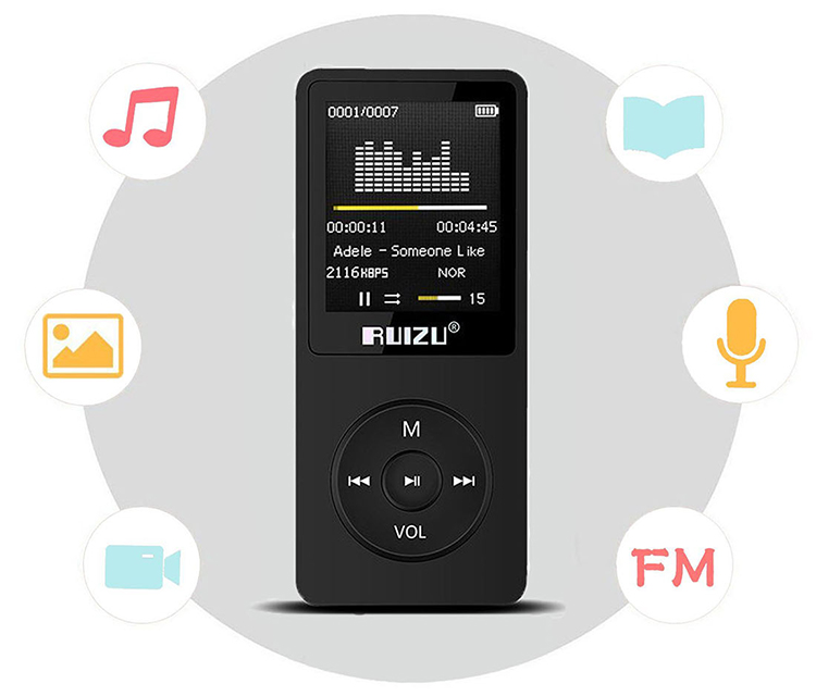 Máy Nghe Nhạc MP3 Ruizu X02 8GB