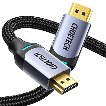 Dây Cáp Dù Lõi HDMI 2.1 8K 48Gbps, 4K 165Hz Dài 2M CHOETECH XHH01 Dùng Cho Tivi/ Máy Tính/ Playstaysion - Hàng Chính Hãng