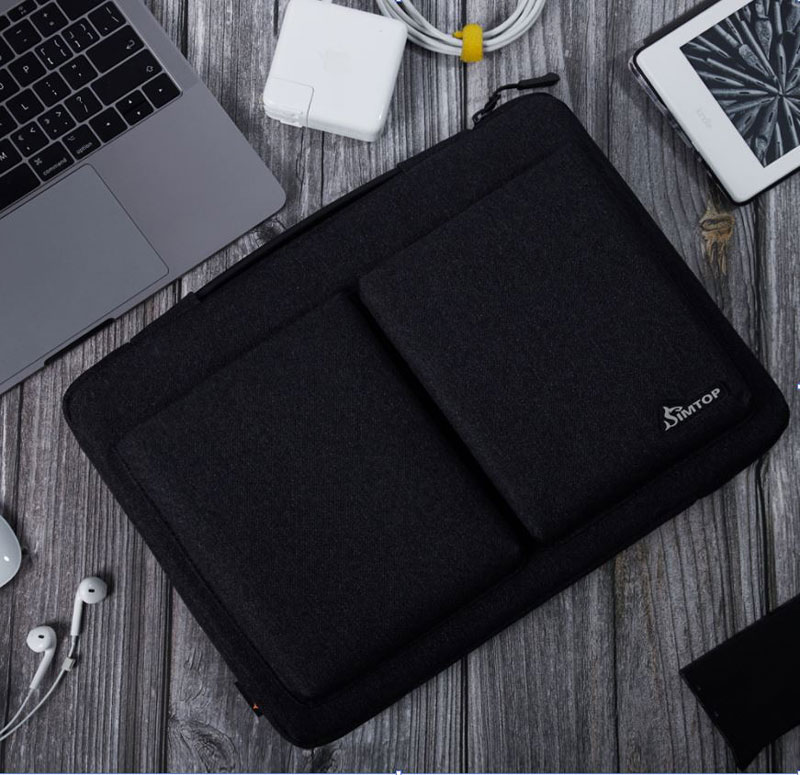 Túi Chống Sốc Cho Laptop, Macbook 15.6 inch Cao Cấp Có Quai Xách, Kháng Nước, Khóa YKK SIMTOP BUSINESS POCKET - Hàng Chính Hãng