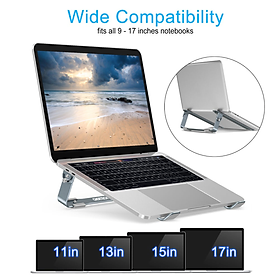 Giá Đỡ Tản Nhiệt Dành Dành Cho Laptop Macbook Từ 9 Đến 17 Inch Khung Nhôm Cao Cấp CHOETECH H033 - Hàng Chính Hãng