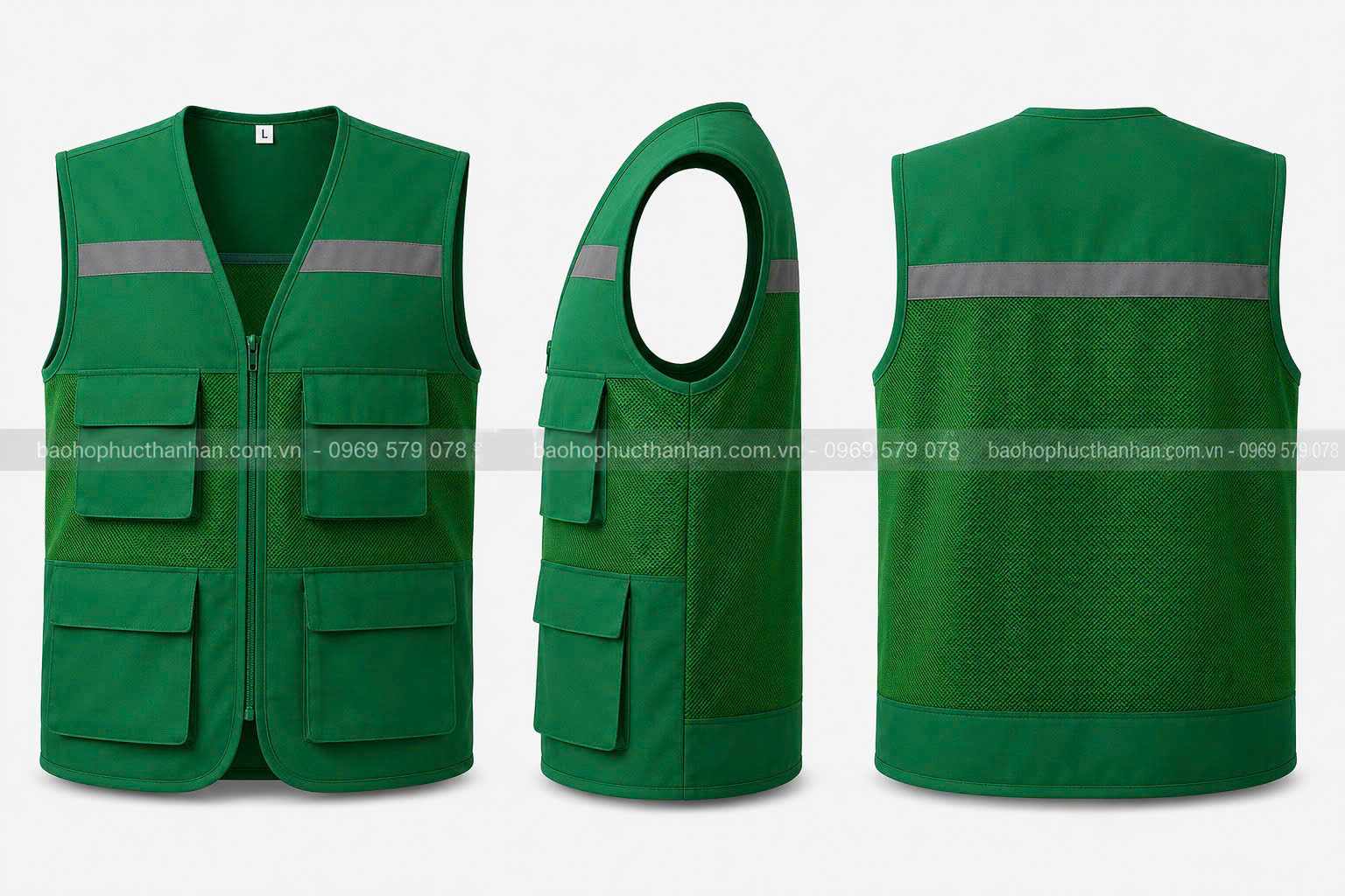 ao-gile-bao-ho-lao-dong-mau-xanh-la
