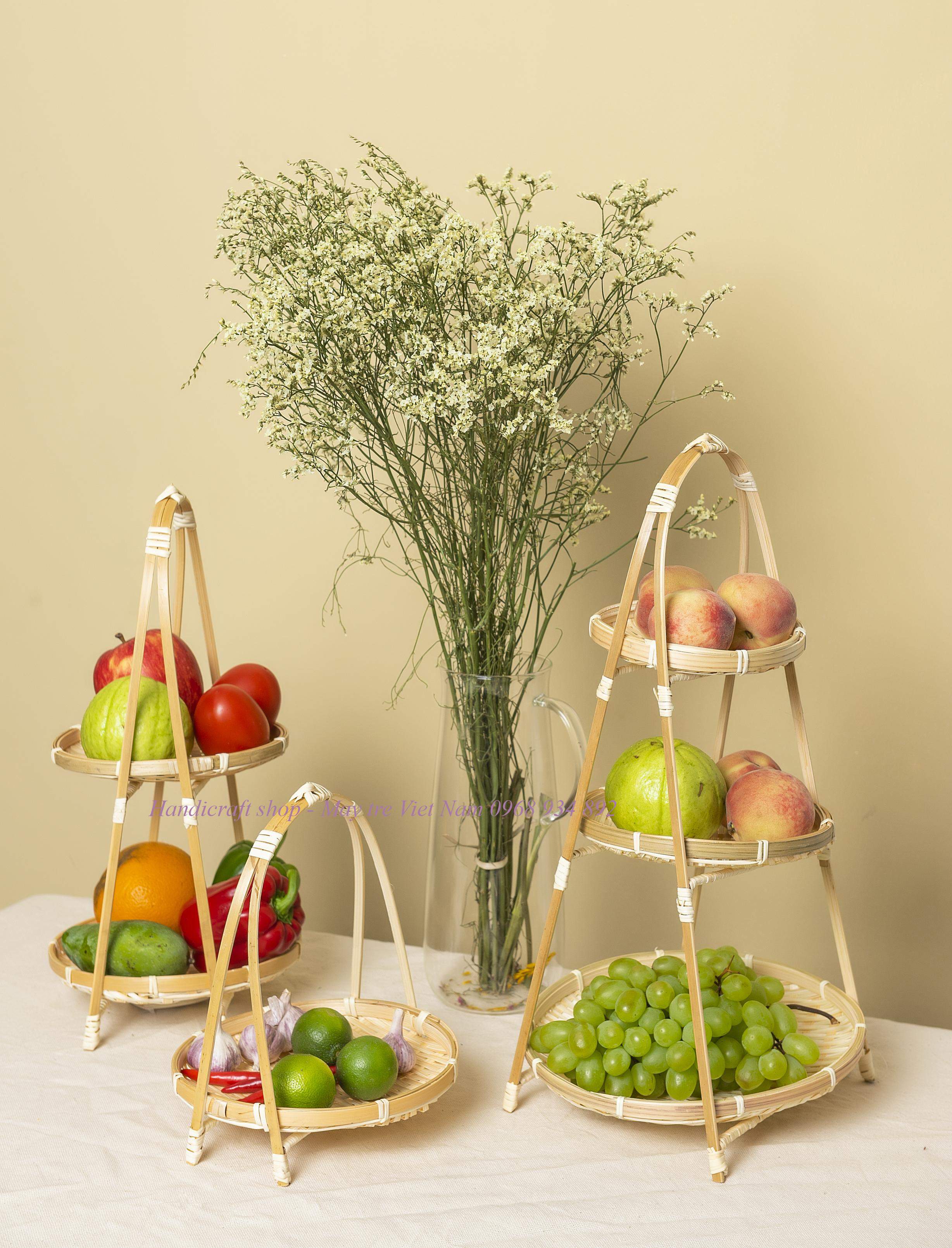 Bộ kệ tre 1-2-3 tầng