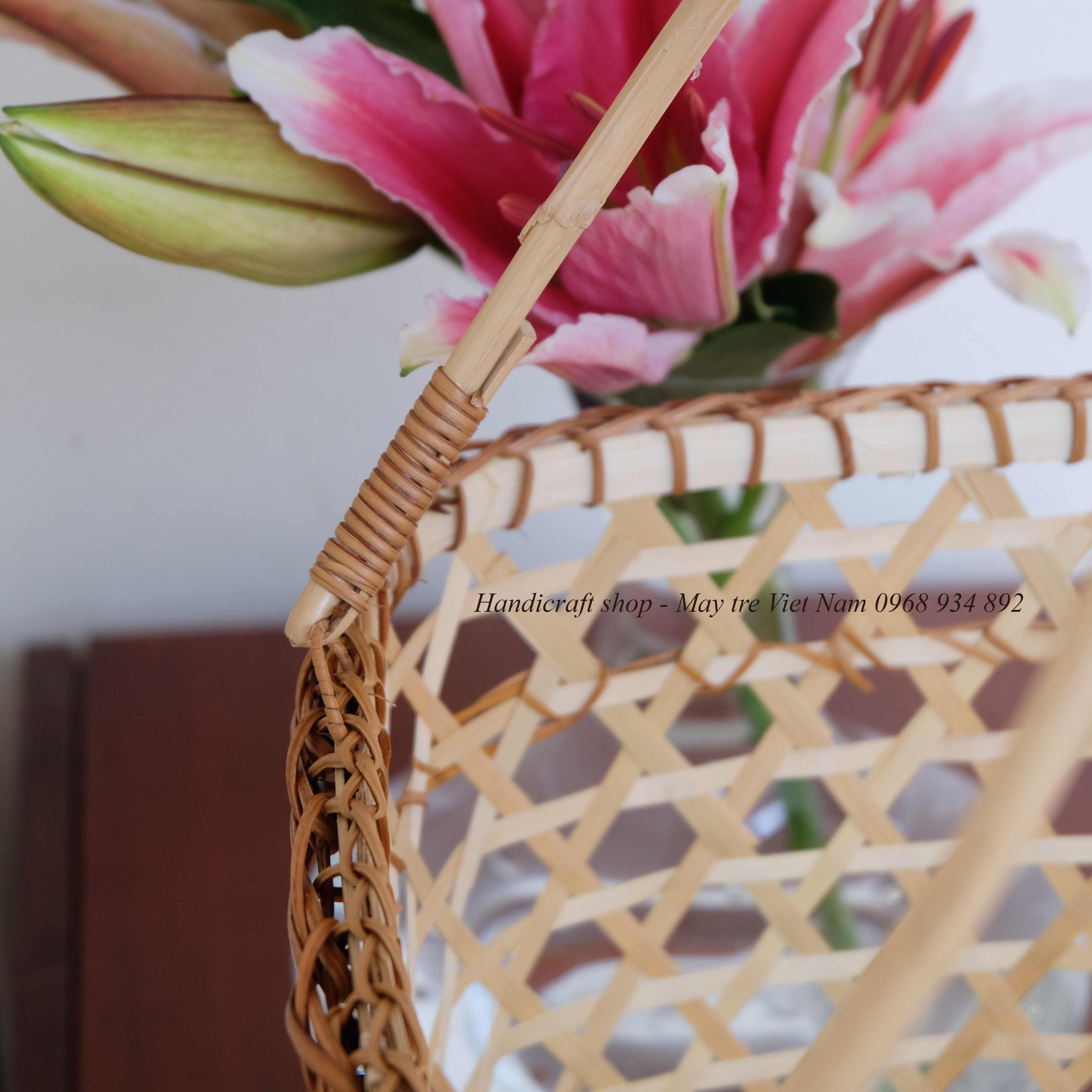 Túi xách tre quai mây