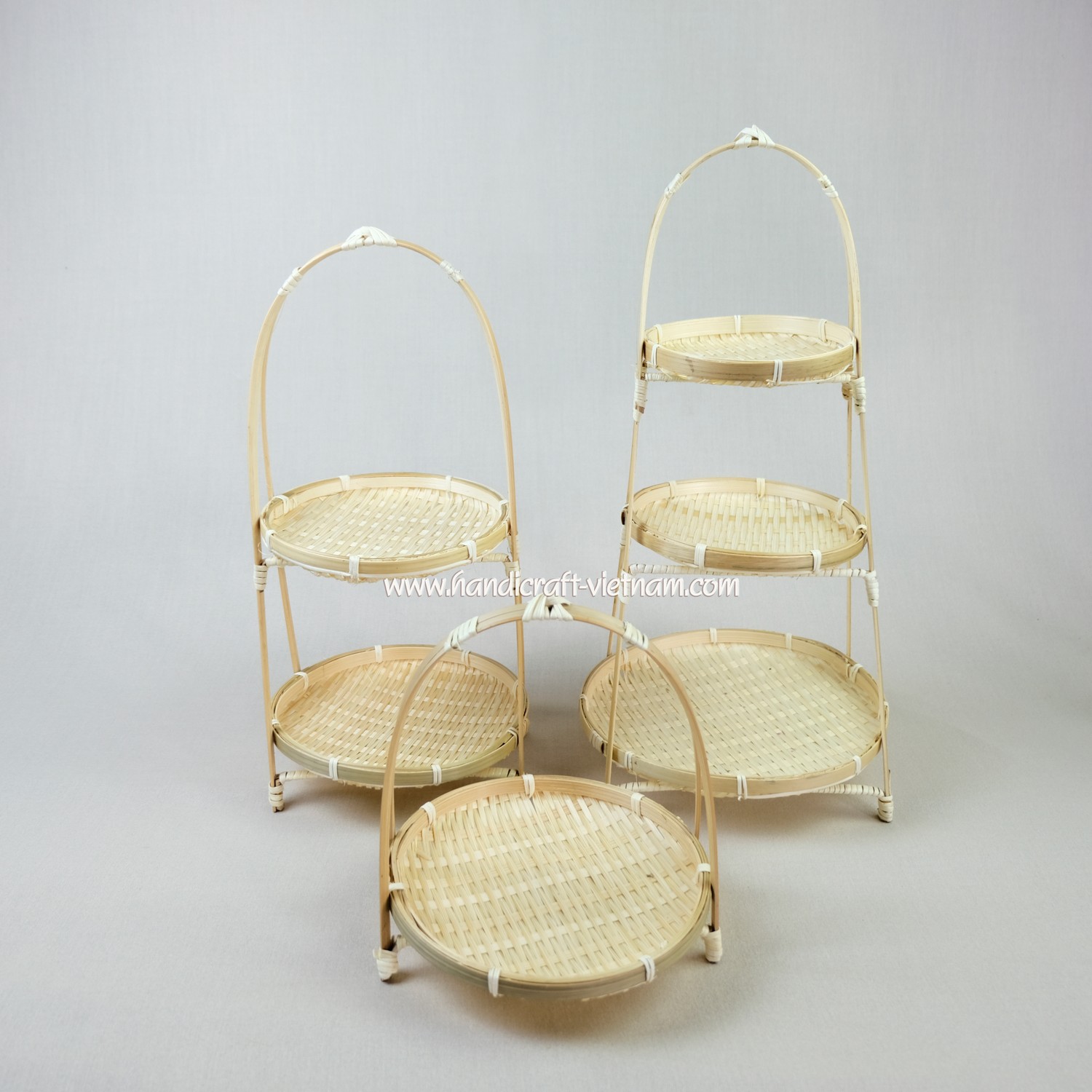 Bộ kệ tre 1-2-3 tầng