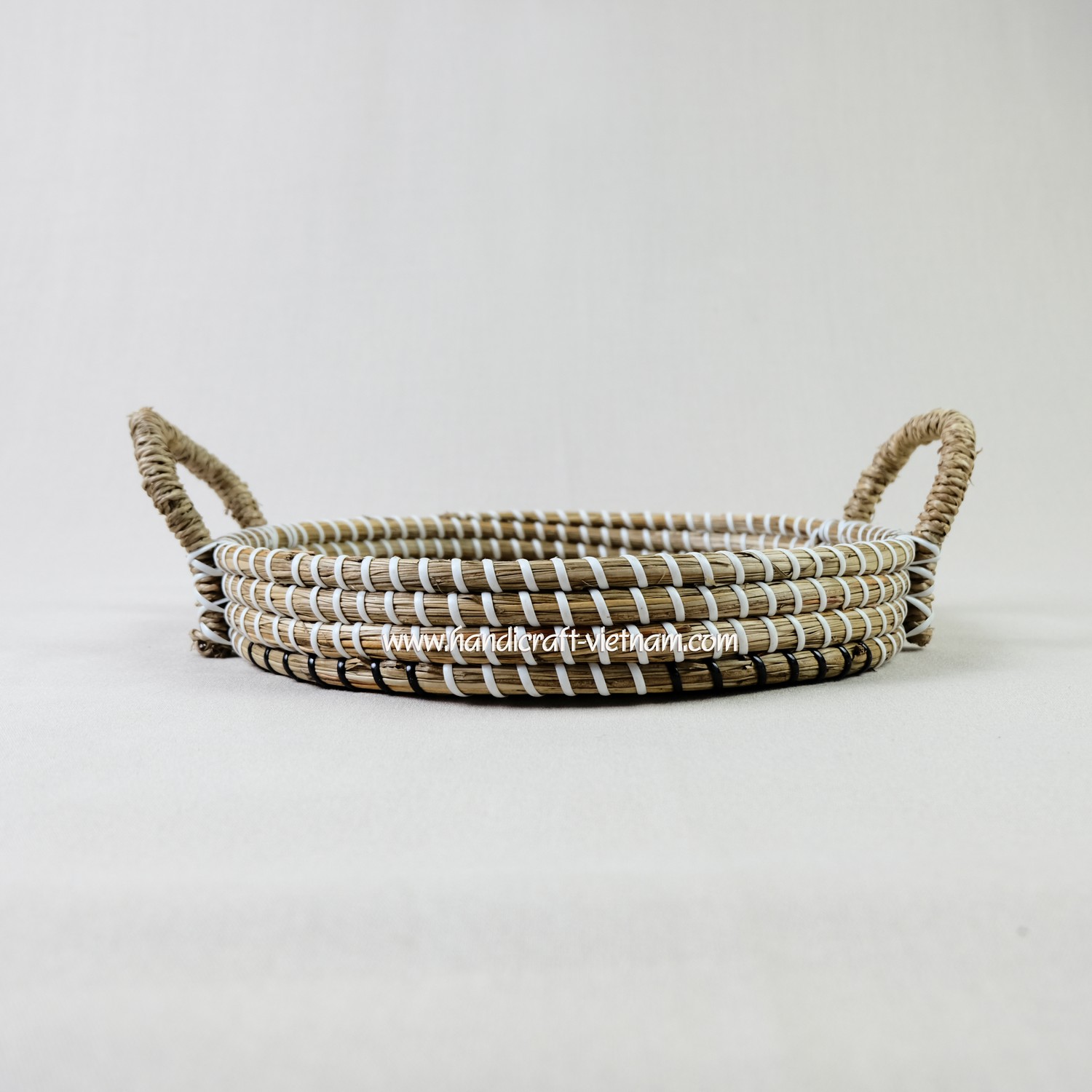 Khay cói họa tiết ngôi sao (Có quai)