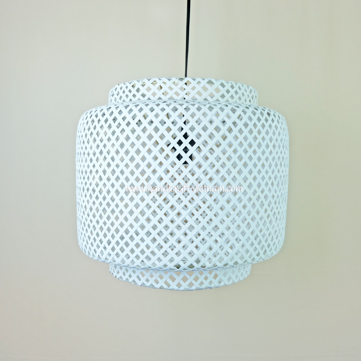 Chao đèn 3 tầng màu trắng