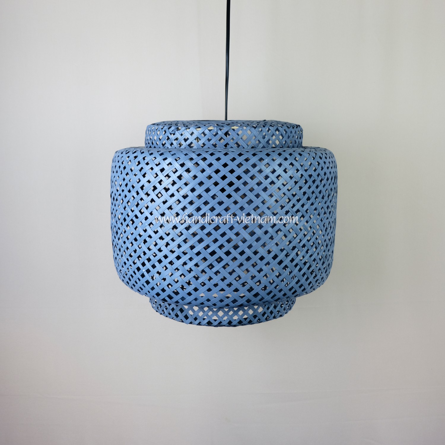 Chao đèn 3 tầng màu xám