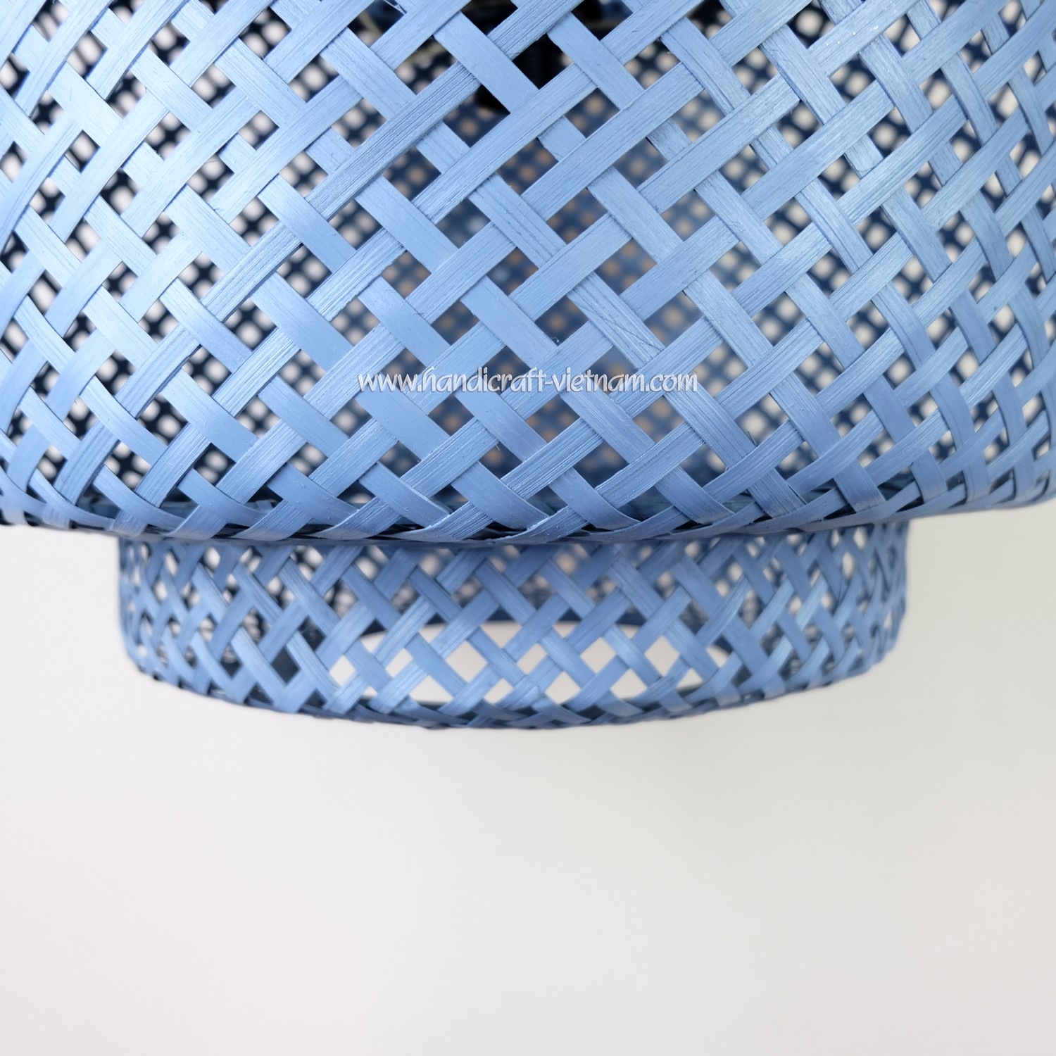 Chao đèn 3 tầng màu xám