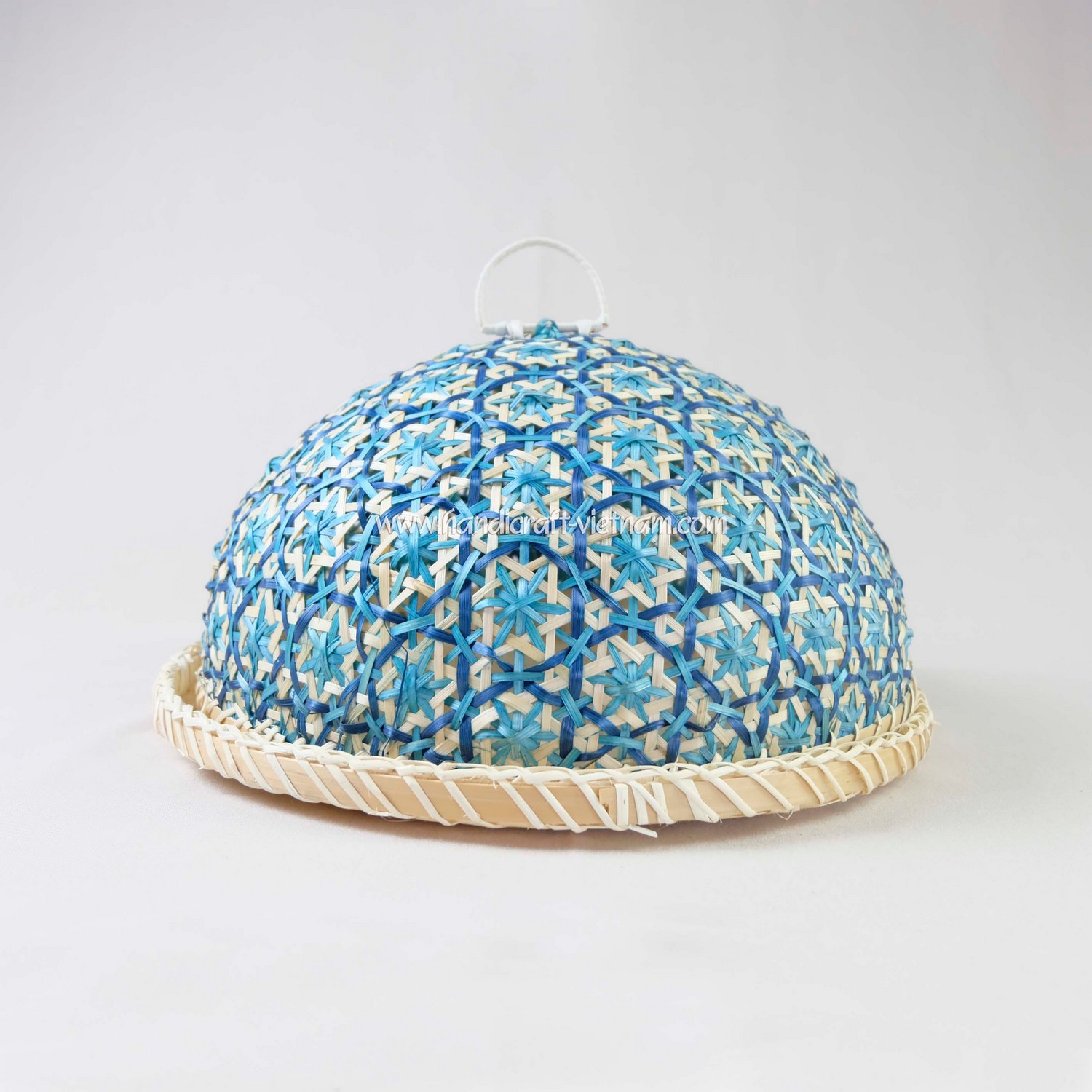 Lồng bàn tròn đan hoa thị (Kèm mâm)