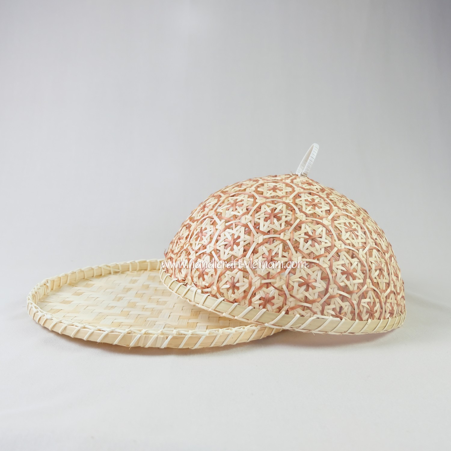 Lồng bàn tròn đan hoa thị (Kèm mâm)