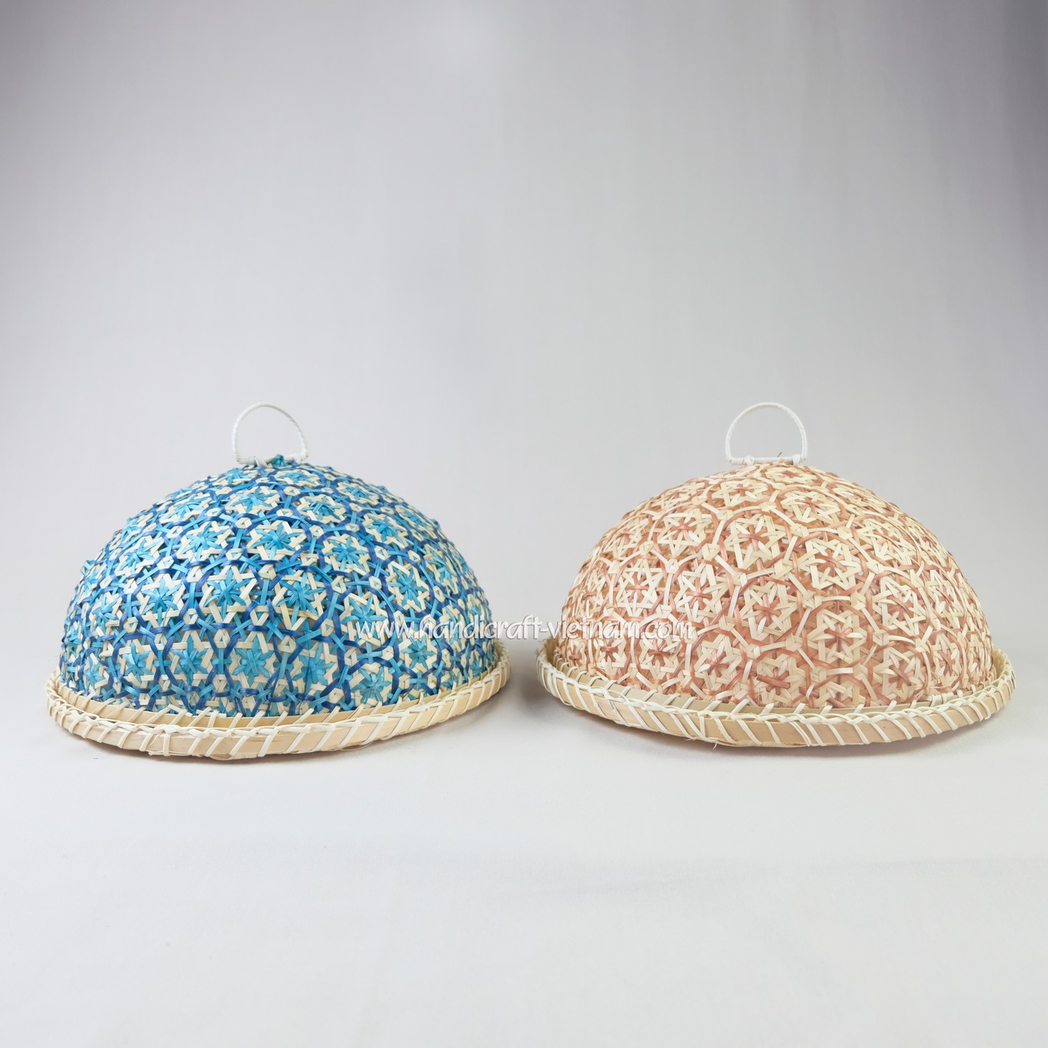 Lồng bàn tròn đan hoa thị (Kèm mâm)