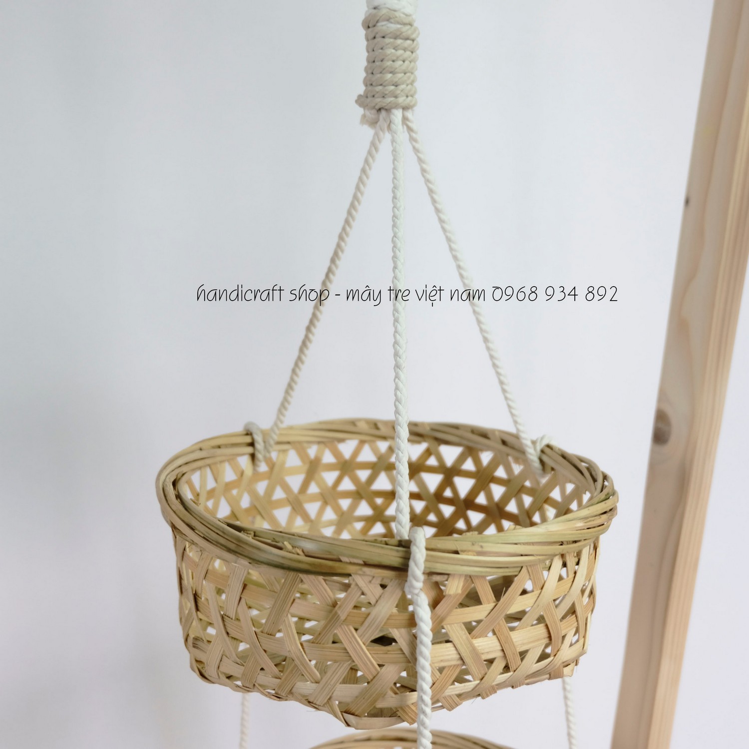 Giỏ tre 3 tầng (quai thừng)