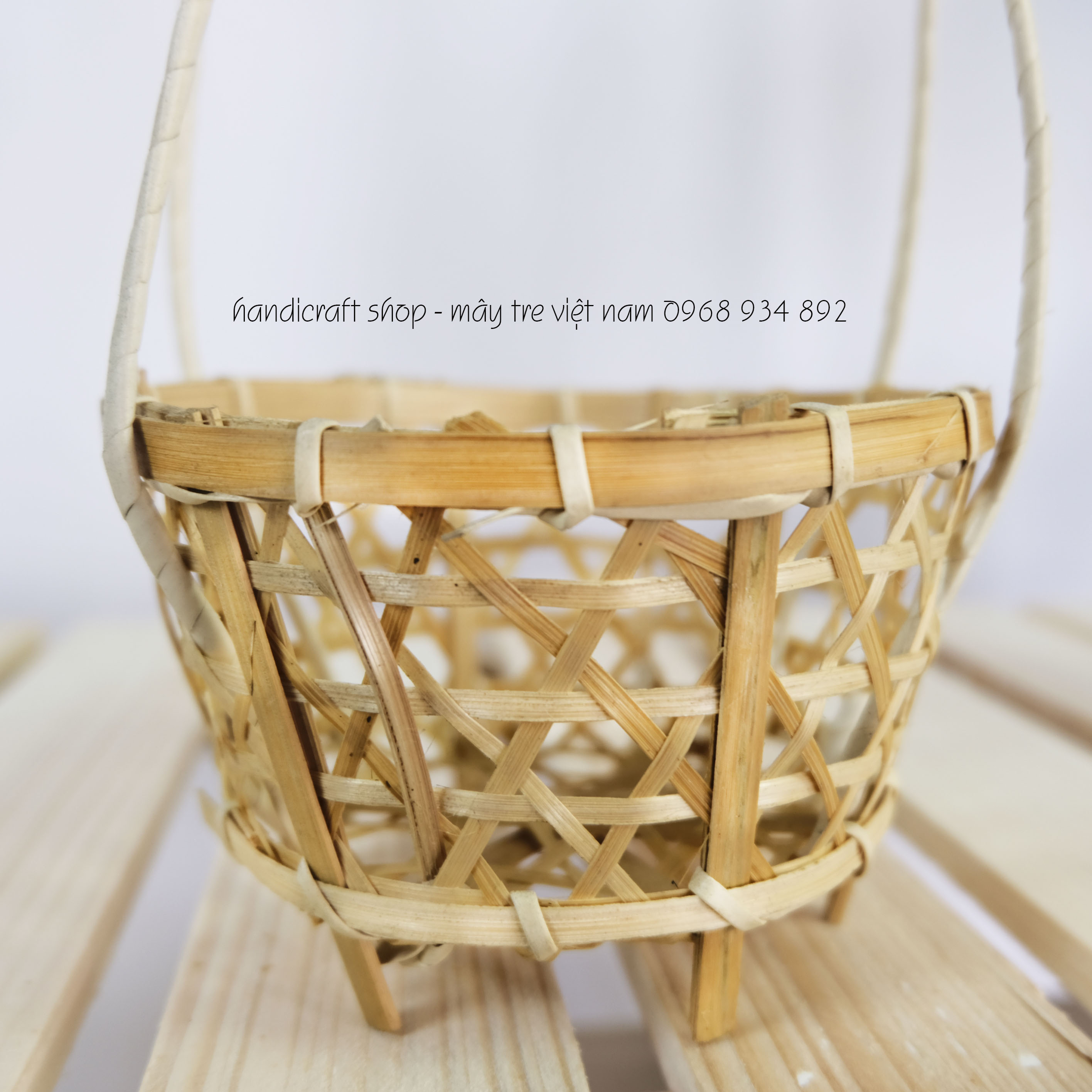 Giỏ tre trang trí (Quai mây)