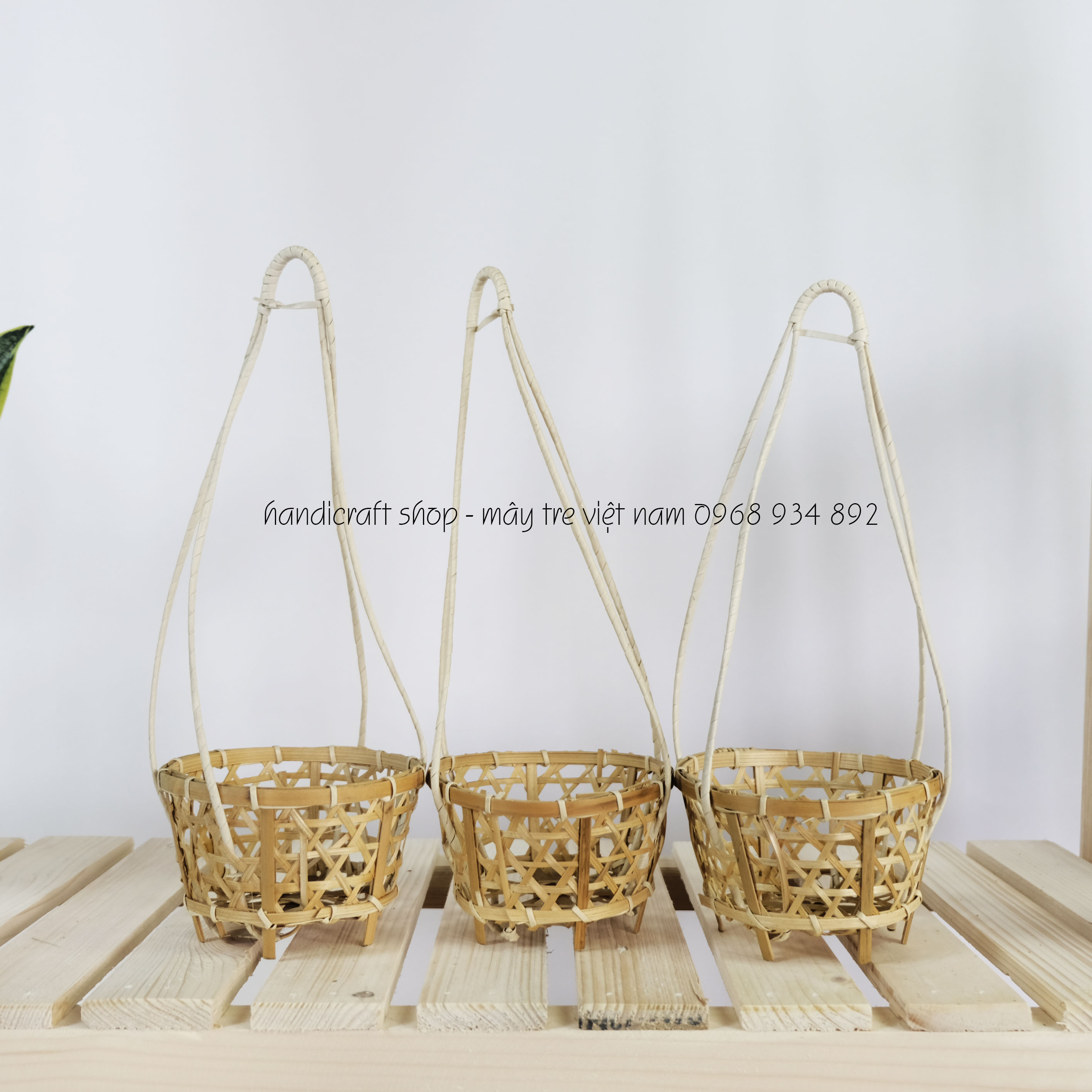 Giỏ tre trang trí (Quai mây)