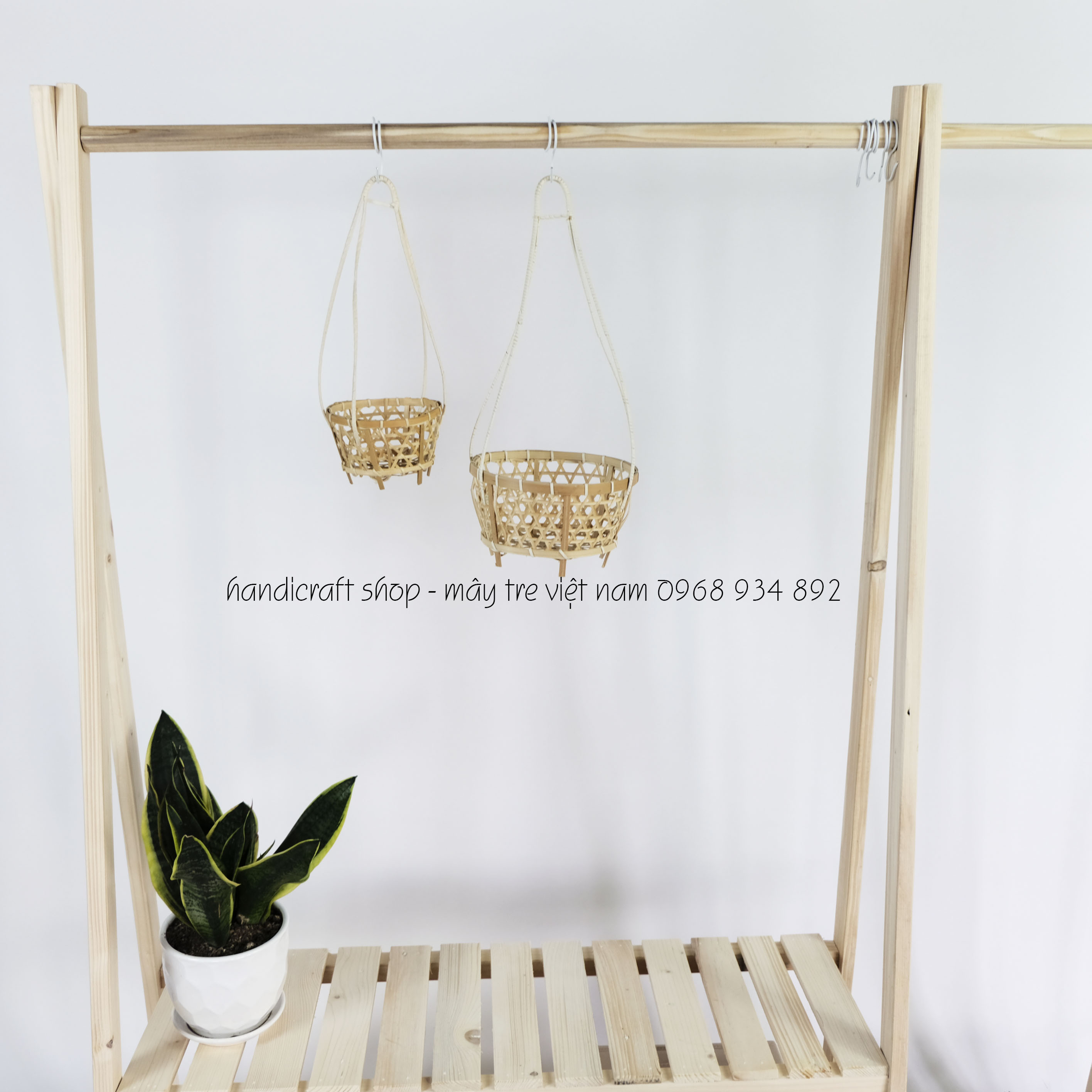 Giỏ tre trang trí (Quai mây)