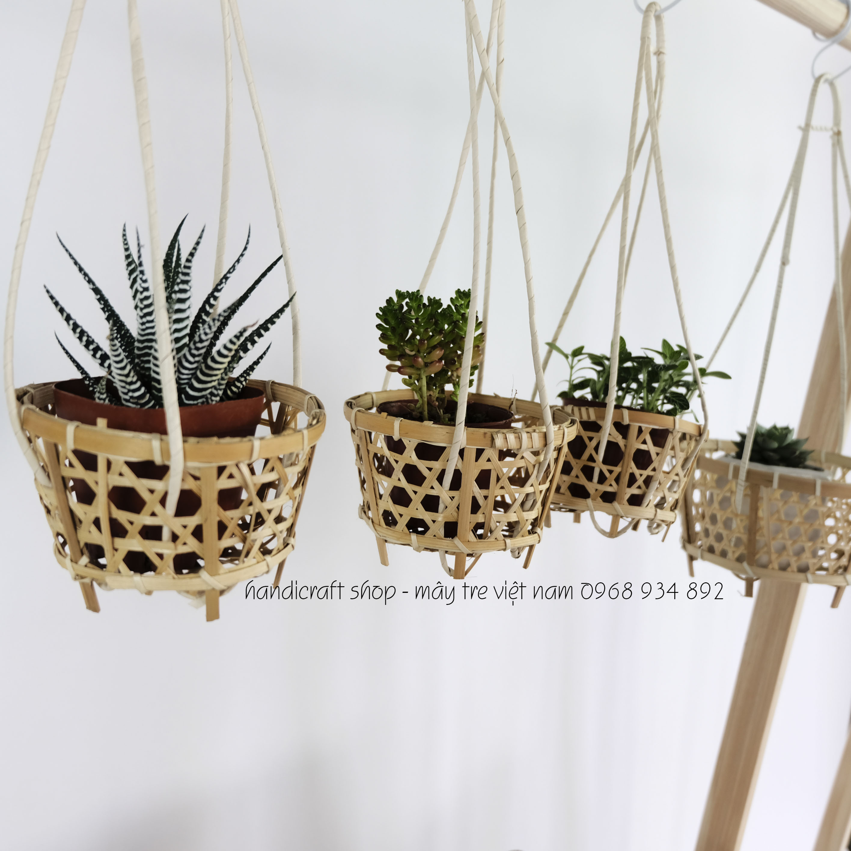 Giỏ tre trang trí (Quai mây)