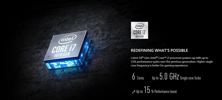 Laptop MSI Gaming GF63 THIN 10SCXR-1218VN