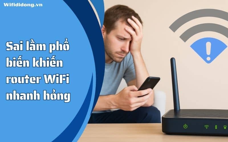Sai lầm phổ biến khiến router WiFi nhanh hỏng