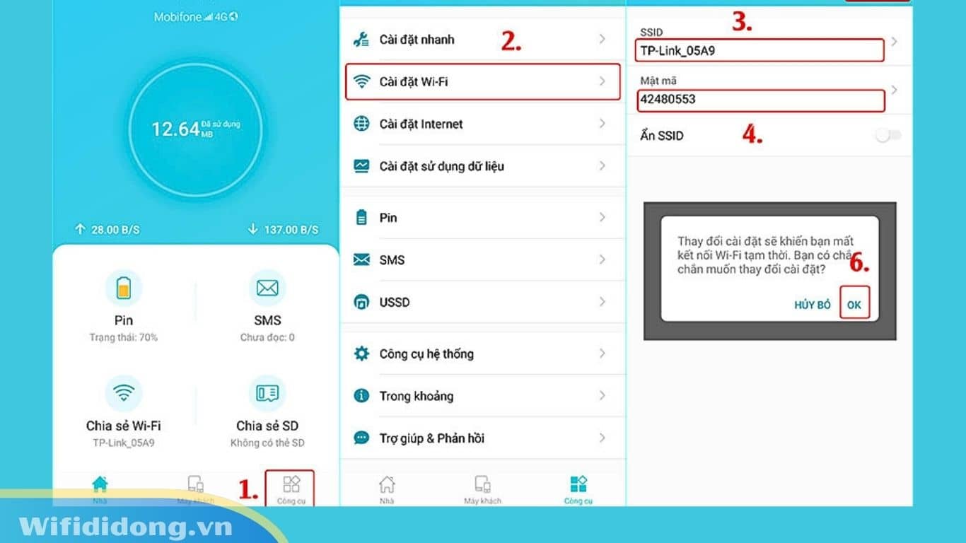 Hướng Dẫn Chi Tiết Cài Đặt TP-Link M7350 Bằng App TpMiFi