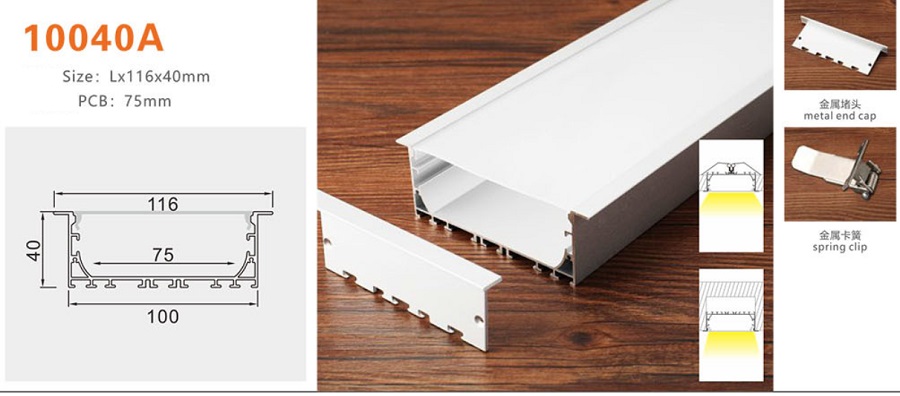Thanh nhôm định hình led YG-10040A