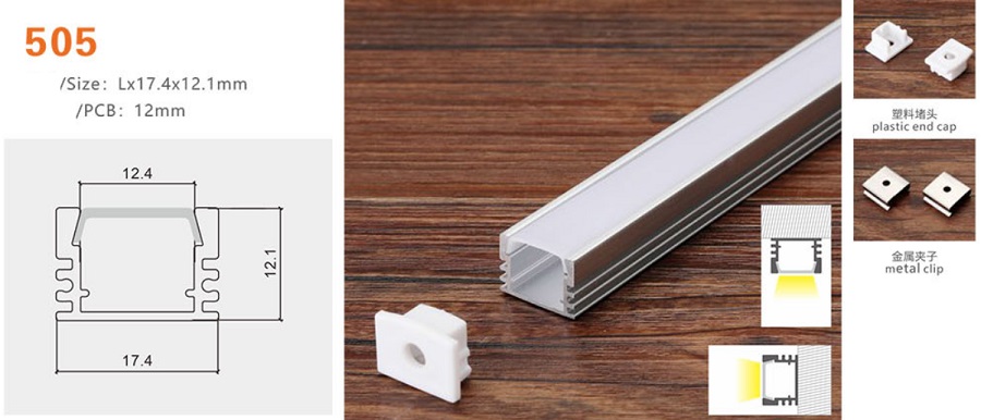 Thanh nhôm định hình led YG-505