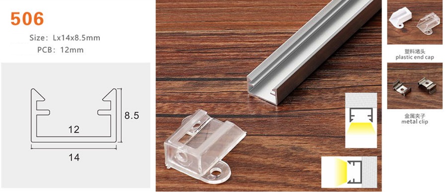 Thanh nhôm định hình led YG-506