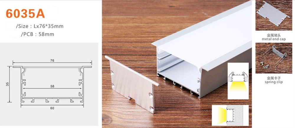 Thanh nhôm định hình led YG-6035A