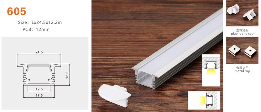 Thanh nhôm định hình led YG-605