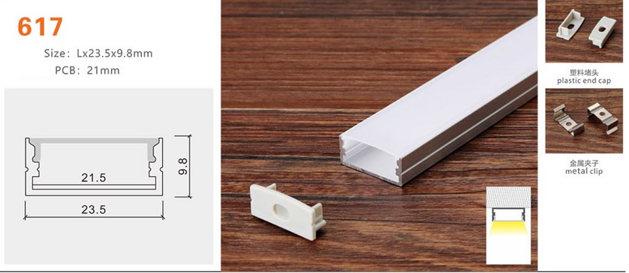Thanh nhôm định hình led YG-617