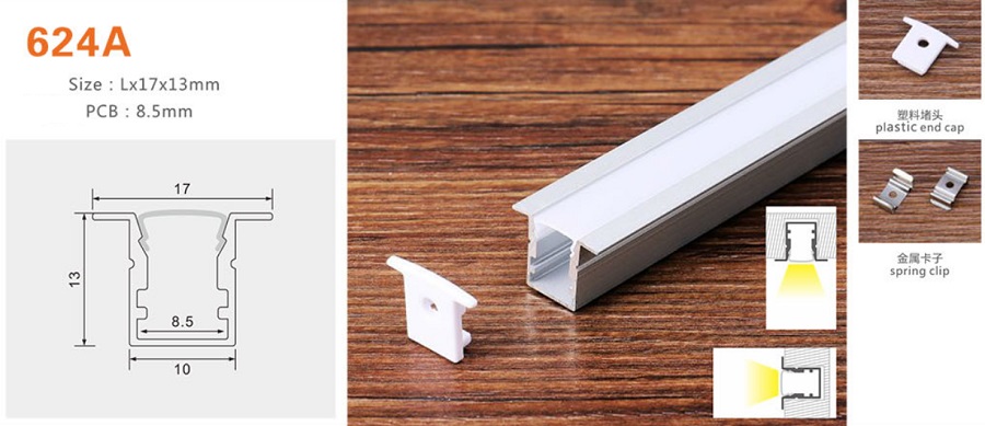 Thanh nhôm định hình led YG-624A