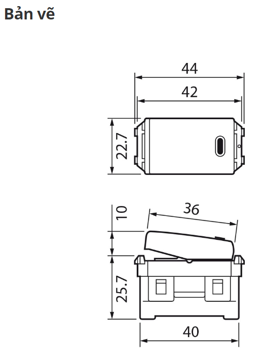WEV5001SW - Công tắc 1 chiều Panasonic màu trắng Wide series