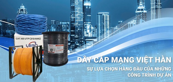 Dây cáp mạng LS-DVH CAT6A FTP 23AWG chống nhiễu - Việt Hàn