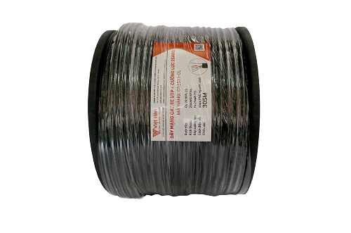 Dây cáp mạng ngoài trời có cáp chịu lực LH-DVH CAT5E UTP 25AWG Việt Hàn