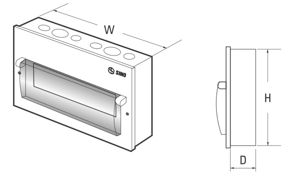 EM2PL - Tủ điện âm tường 2 Module Sino