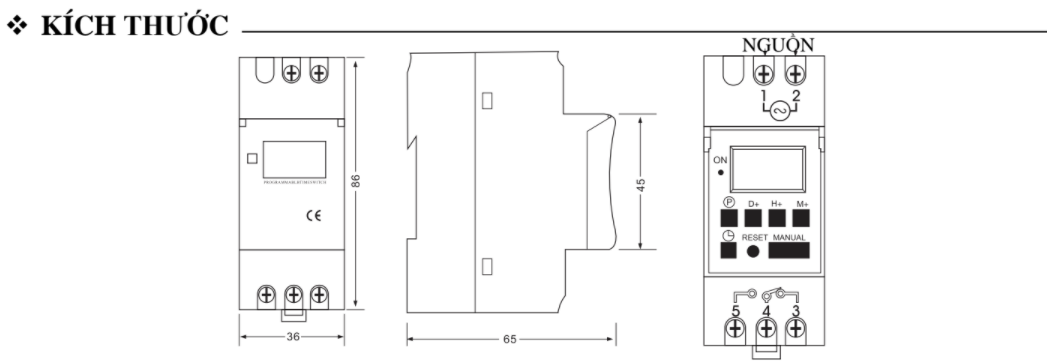  TIMER HẸN GIỜ ĐIỆN TỬ KAWASAN PTS15C