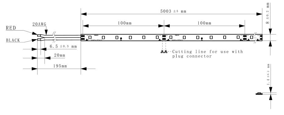 LED Dây 24V Philips CertaFlux LedFlex 5m 500lmm 6Wm